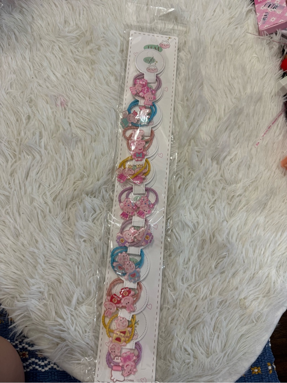 Peppa pig set of 20 hair ties colorful 10 different designs back to school